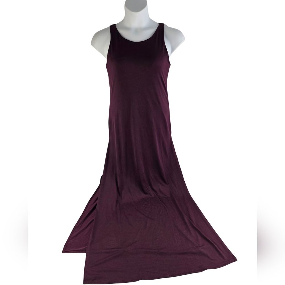 Lulu's XL Tank Maxi Dress Side Slits Inner Lining Formal Racer Back E-2184